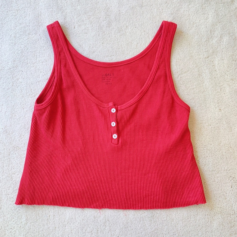 Brandy Melville Red Crop Top Tank - Picture 1 of 7
